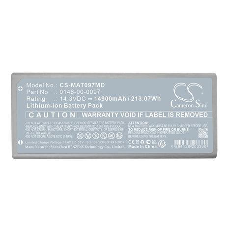 14.3V, Li-ion, 14900mAh, Medical battery fits Maquet, 0146-00-0097, Cardiosave Hybrid, 213.07Wh Medical Cameron Sino Technology Limited (Medical)