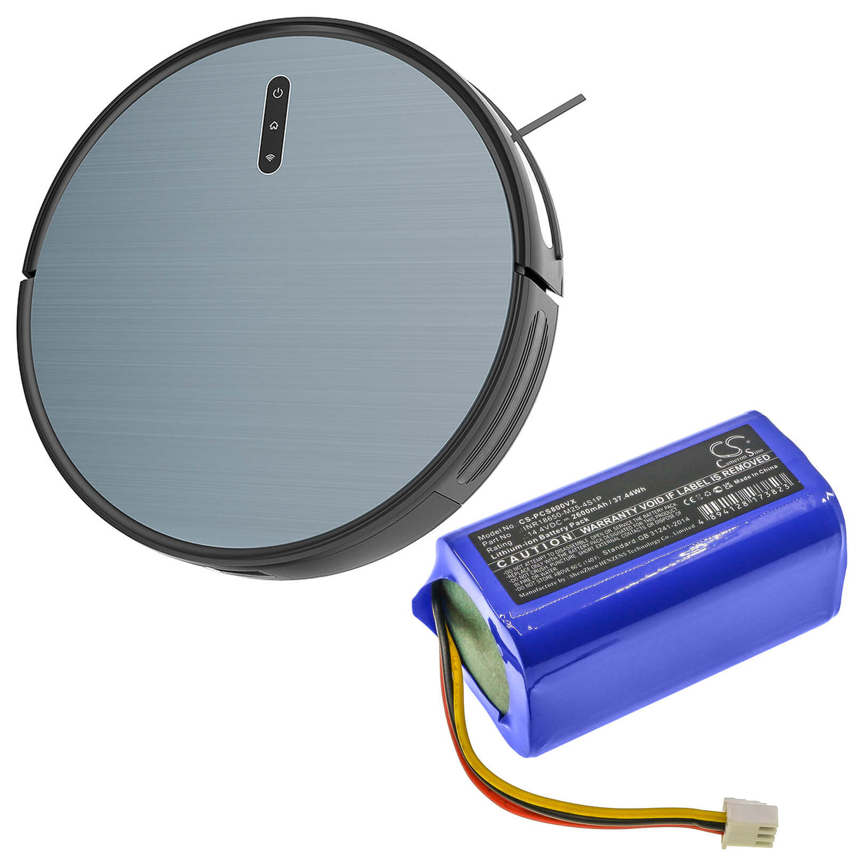 14.4V, Li-ion, 2600mAh, Vacuum battery fits Ropo, Proscenic, 800t, 820s, 820t, 37.44Wh Vacuum Cameron Sino Technology Limited