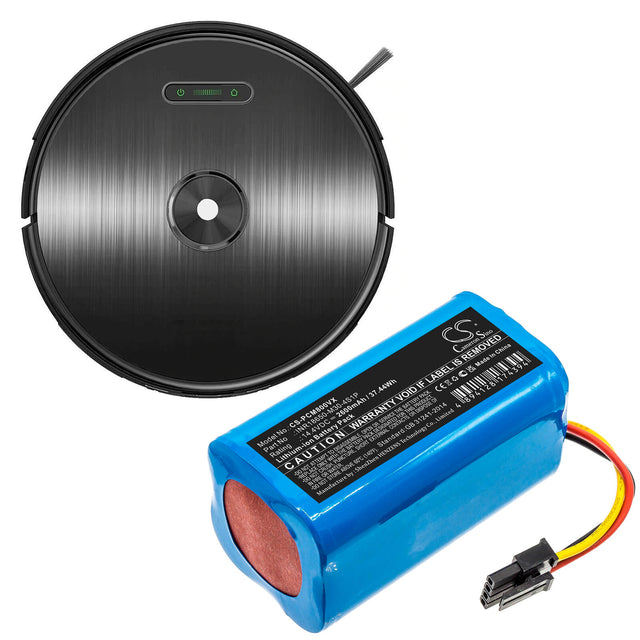 14,4 V, Li-ion, 2600mAh, Batterie d'aspirateur compatible avec Proscenic, Floobot X1, Floobot X1s, M8, 37,44 Wh Aspirateur Cameron Sino Technology Limited