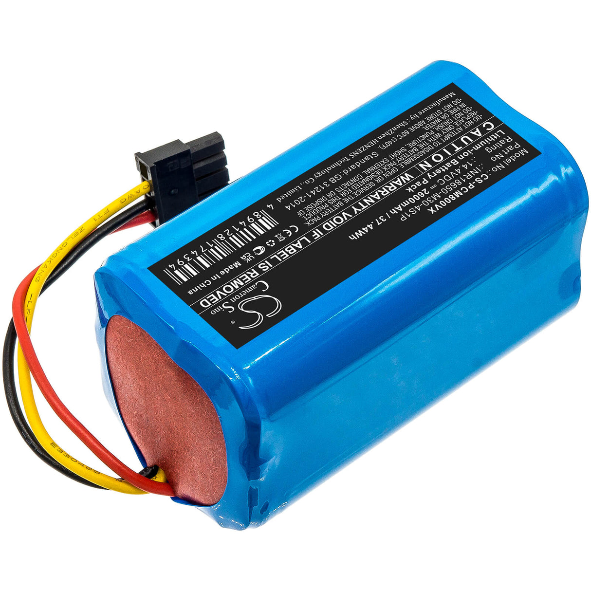 14.4V, Li-ion, 2600mAh, Vacuum battery fits Proscenic, Floobot X1, Floobot X1s, M8, 37.44Wh Vacuum Cameron Sino Technology Limited