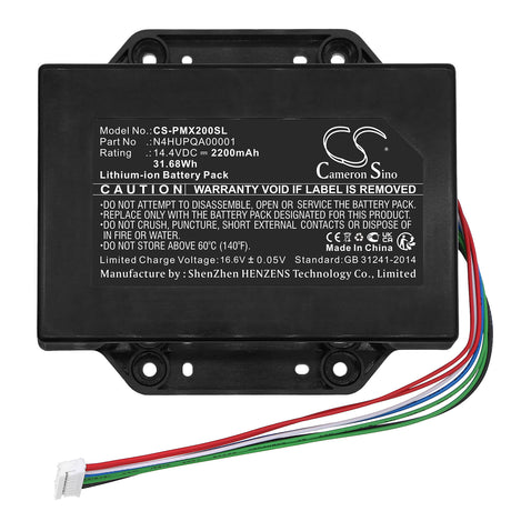 14.4V, Li-ion, 2200mAh, Speaker battery fits Panasonic, Sc-tmax20, Sc-tmax20gsk, 31.68Wh Speaker Cameron Sino Technology Limited