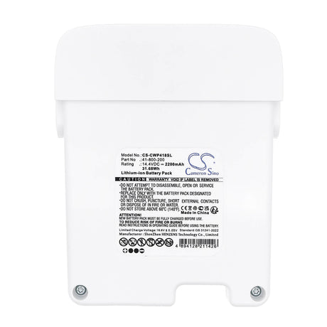 14.4V, Li-ion, 2200mAh, Smart Home battery fits Cwp, Powersmart Controller And Crad, 31.68Wh Smart Home Cameron Sino Technology Limited