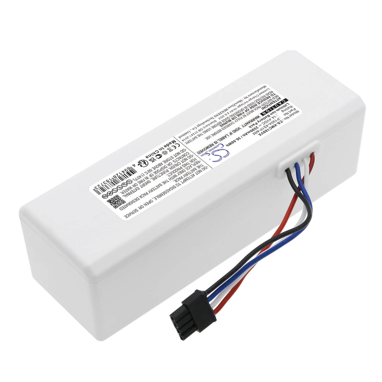 14.4V, Li-ion, 2500mAh, Vacuum battery fits Dreame, Roborock, Mc1808, 36.00Wh Vacuum Cameron Sino Technology Limited