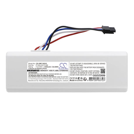 14.4V, Li-ion, 2500mAh, Vacuum battery fits Dreame, Roborock, Mc1808, 36.00Wh Vacuum Cameron Sino Technology Limited