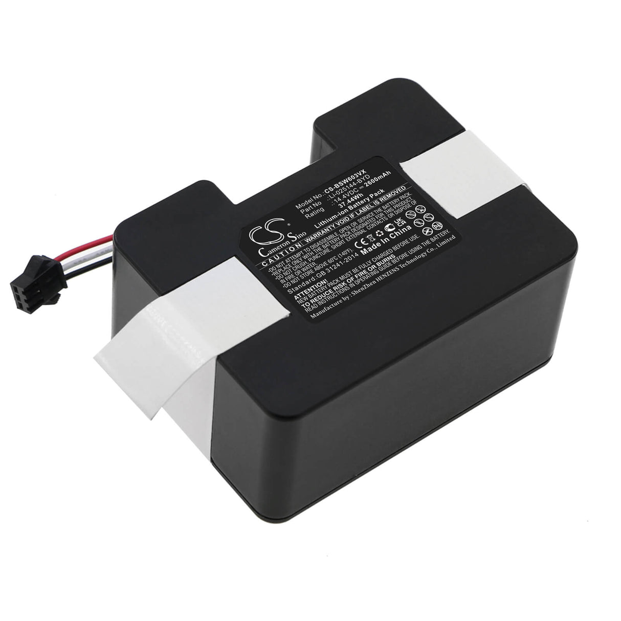 14.4V, Li-ion, 2600mAh, Vacuum battery fits Bobsweep, Sw603001, 37.44Wh Vacuum Cameron Sino Technology Limited