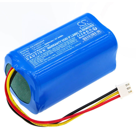 14.4V, Li-ion, 2600mAh, Vacuum battery fits Neebo, Eta, Conga 2299, Conga 2299 Ultra Home Vital, 37.44Wh Vacuum Cameron Sino Technology Limited