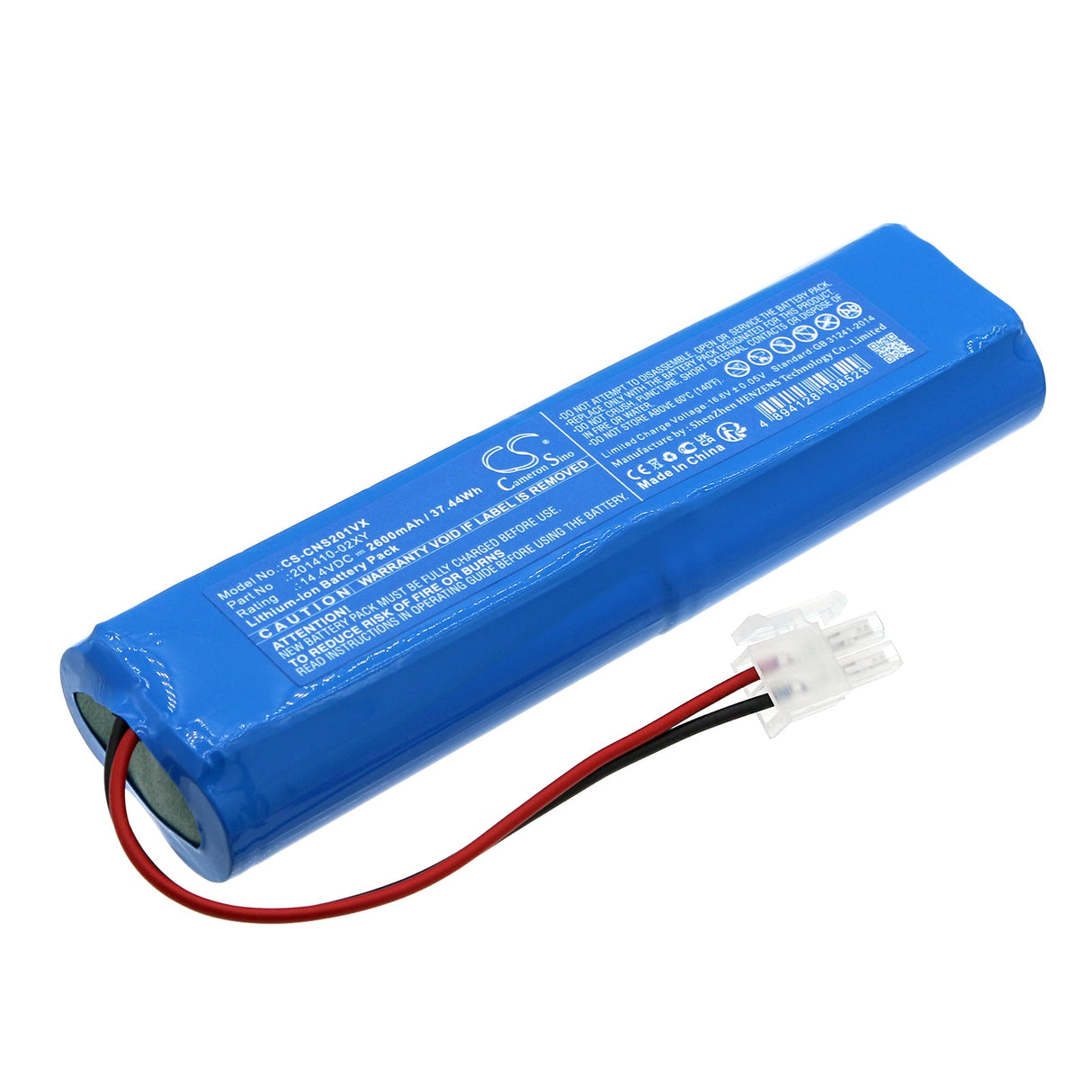 14.4V, Li-ion, 2600mAh, Vacuum Battery fits Cecotec, Conga Pro, 37.44Wh Vacuum Cameron Sino Technology Limited