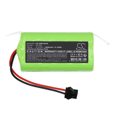 14.4V, Li-ion, 2600mAh, Vacuum battery fits Infiniton, Cleaner 1020, Cleaner 1080, Cleaner 720, 37.44Wh Vacuum Cameron Sino Technology Limited