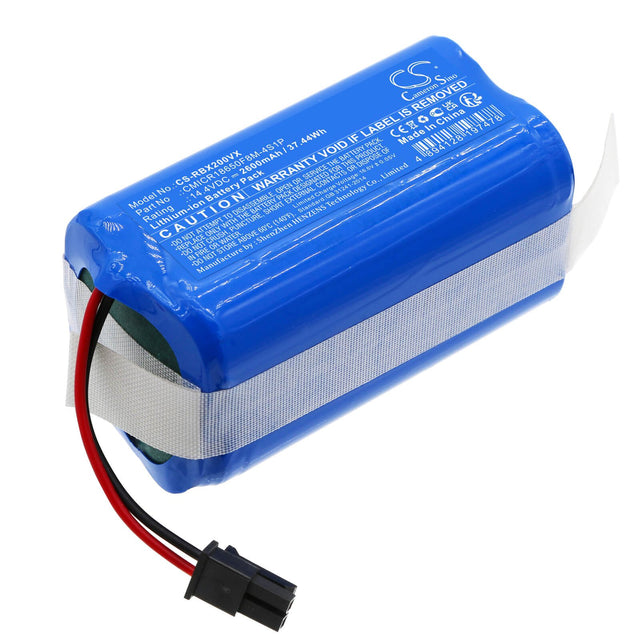 14.4V, Li-ion, 2600mAh, Vacuum battery fits Robojet, X-one 2, X-one 2 Pro, 37.44Wh Vacuum Cameron Sino Technology Limited