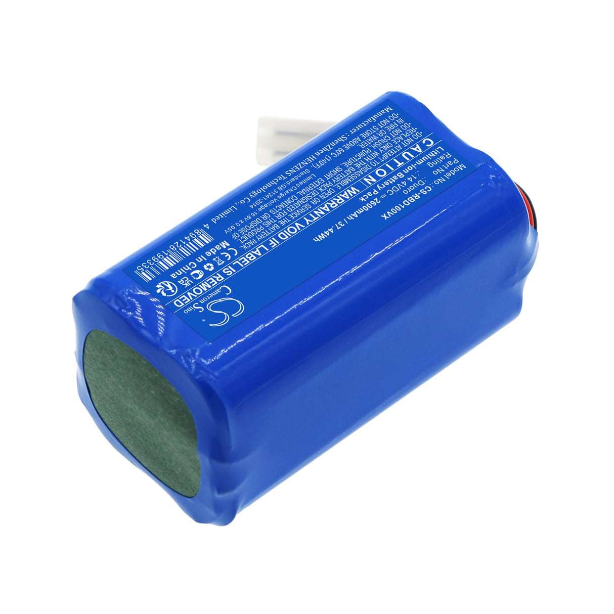 14.4V, Li-ion, 2600mAh, Vacuum Battery fits Robzone, Duoro, Duoro Profi, 37.44Wh Vacuum Cameron Sino Technology Limited