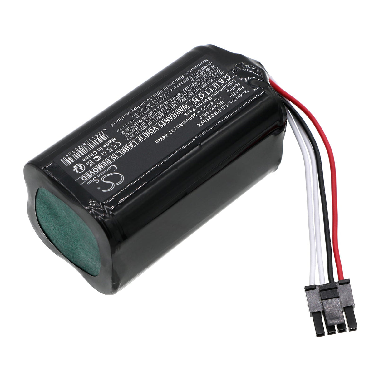 14.4V, Li-ion, 2600mAh, Vacuum Battery fits Robzone, Duoro Xclean Generace 5.0, Duoro Xclean Generace Ng 4.0, 37.44Wh Vacuum Cameron Sino Technology Limited