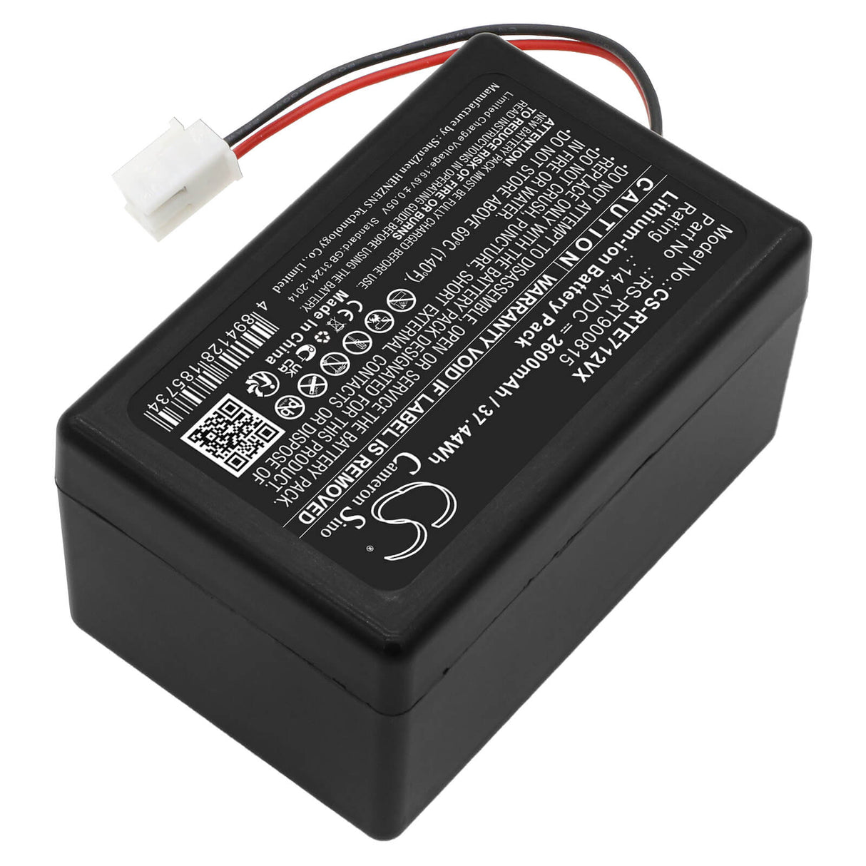 14.4V, Li-ion, 2600mAh, Vacuum battery fits Rowenta, Rr7126, Rr7133, Rr7145, 37.44Wh Vacuum Cameron Sino Technology Limited