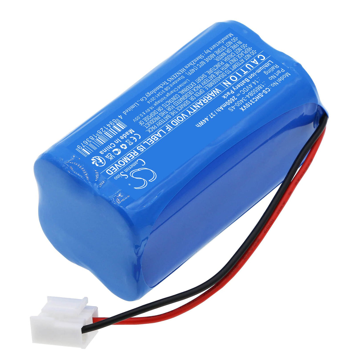 14.4V, Li-ion, 2600mAh, Vacuum battery fits Shark, C3 Mini, Snc-c3 Mini, 37.44Wh Vacuum Cameron Sino Technology Limited