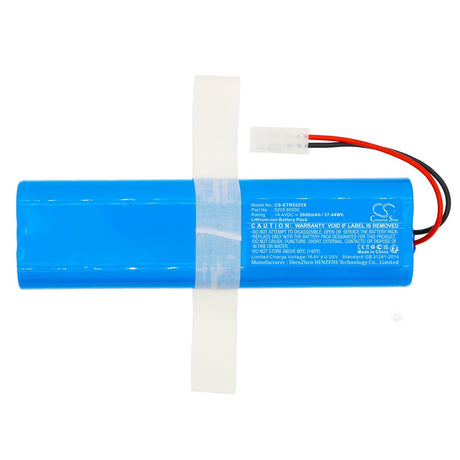 14.4v, Li-ion, 2600mah, Vacuum battery Fits 3225 Raggio Eco, 360 Robot Vacuum S6, 37.44wh Vacuum Cameron Sino Technology Limited   
