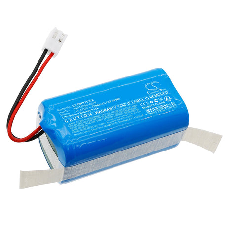 14.4V, Li-ion, 2600mAh, Vacuum battery fits Bobsweep, Dustin, Pet24-7-213, 37.44Wh Vacuum Cameron Sino Technology Limited