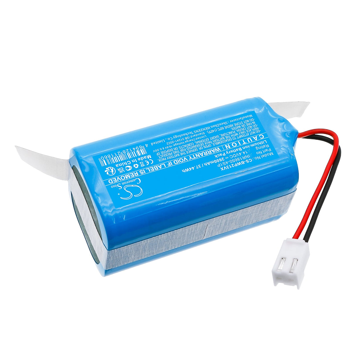 14.4V, Li-ion, 2600mAh, Vacuum battery fits Bobsweep, Dustin, Pet24-7-213, 37.44Wh Vacuum Cameron Sino Technology Limited