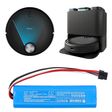 14.4V, Li-ion, 2600mAh , Vacuum battery fits Cecotec, 91046, Conga 11090, Conga 11090 Spin Revolution Ho, 37.44Wh Vacuum Cameron Sino Technology Limited