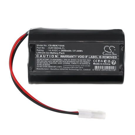14.4V, Li-ion, 2600mAh, Vacuum battery fits Elektronika, 7a, 37.44Wh Vacuum Cameron Sino Technology Limited