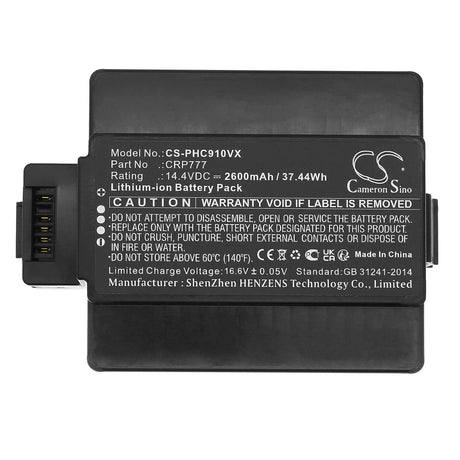 14.4v, Li-ion, 2600mah, Vacuum battery Fits Free, Plus, 37.44wh Vacuum Cameron Sino Technology Limited   