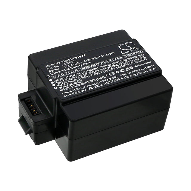 14.4v, Li-ion, 2600mah, Vacuum battery Fits Free, Plus, 37.44wh Vacuum Cameron Sino Technology Limited   