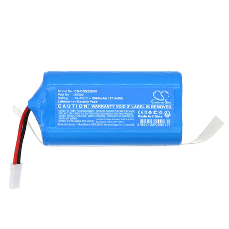 14.4V, Li-ion, 2600mAh, Vacuum battery fits Ikohs Create, Netbot Ls23, 37.44Wh Vacuum Cameron Sino Technology Limited