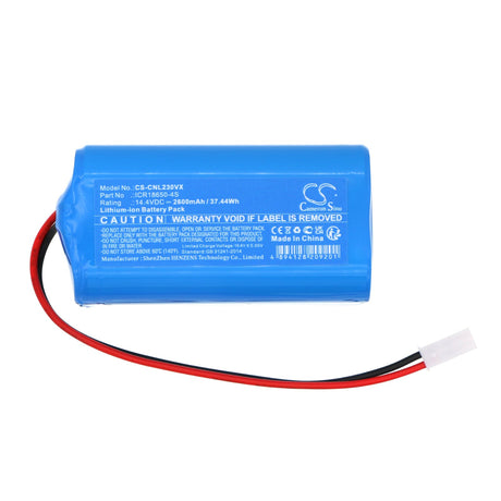 14.4V, Li-ion, 2600mAh, Vacuum battery fits Ikohs Create, Netbot S23, 37.44Wh Vacuum Cameron Sino Technology Limited