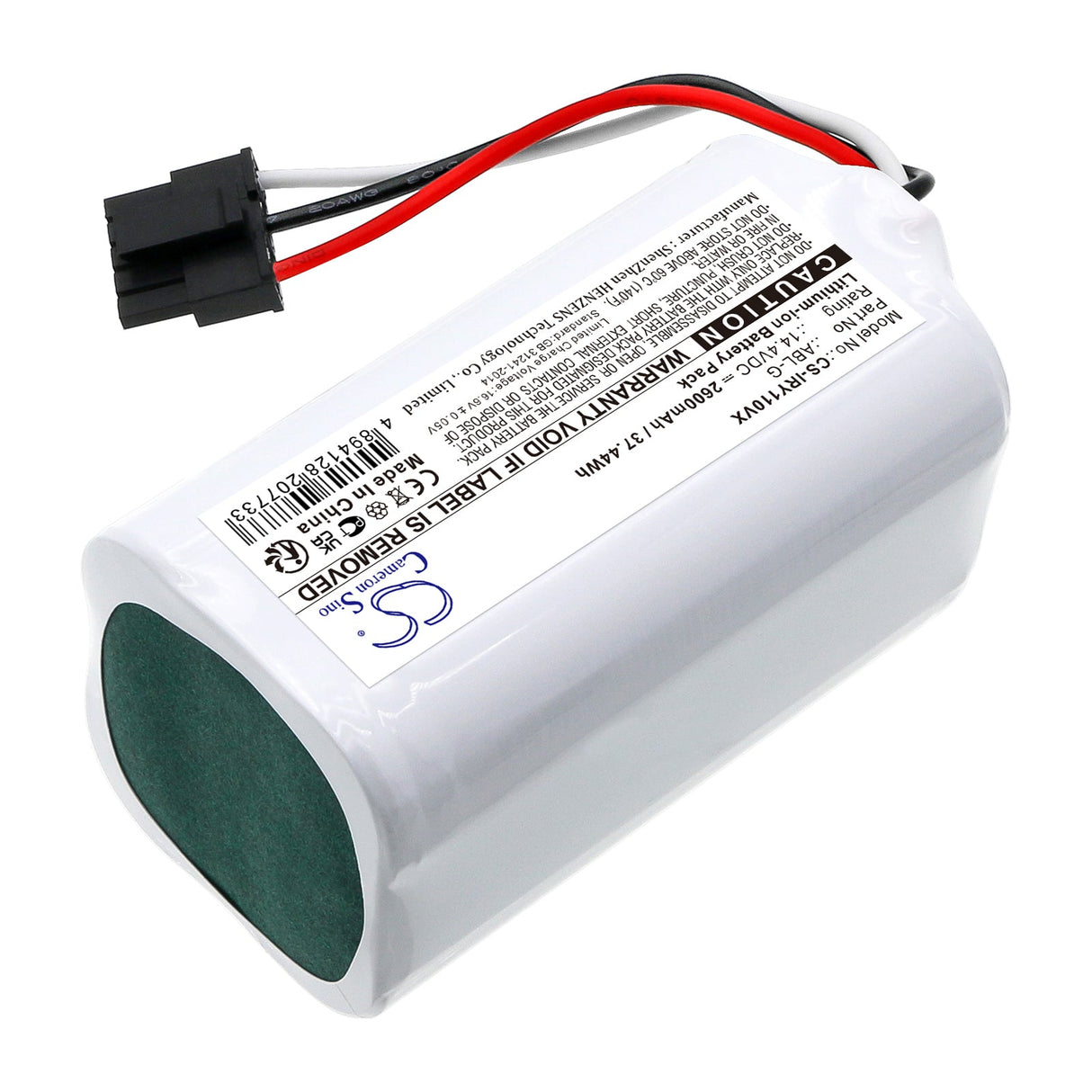 14.4V, Li-ion, 2600mAh Vacuum Battery fits Irobot, Roomba Combo Essential, Roomba Combo Essential Vacuum, 37.44Wh Vacuum Cameron Sino Technology Limited   