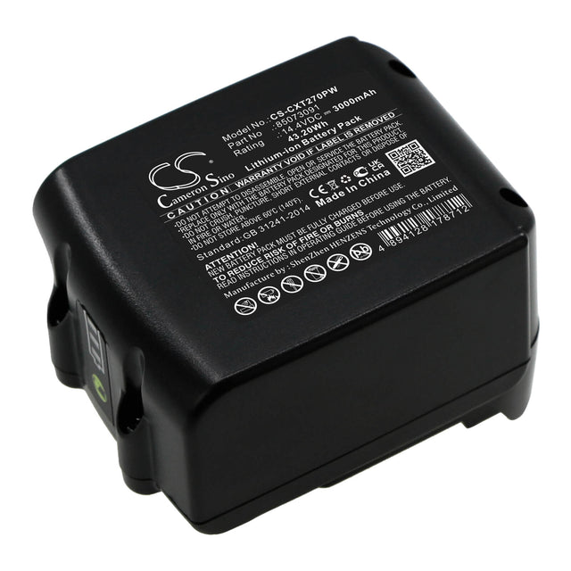 14.4V, Li-ion, 3000mAh, Strapping Tools battery fits Columbia, 85073091, Gt-h, Lst 270, 43.2Wh Strapping Tools Cameron Sino Technology Limited