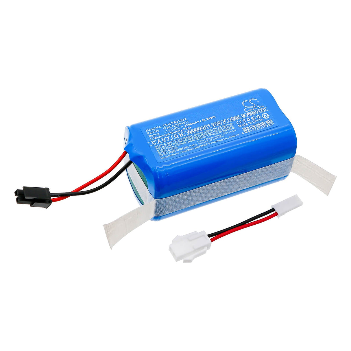14.4V, Li-ion, 3350mAh, Vacuum battery fits Concept, Vr2020, Vr2110, 48.24Wh Vacuum Cameron Sino Technology Limited