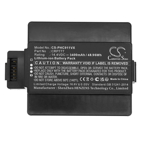 14.4v, Li-ion, 3400mah, Vacuum Battery Fits Iclebo & Philips Free, Plus, 48.96wh Vacuum Cameron Sino Technology Limited   