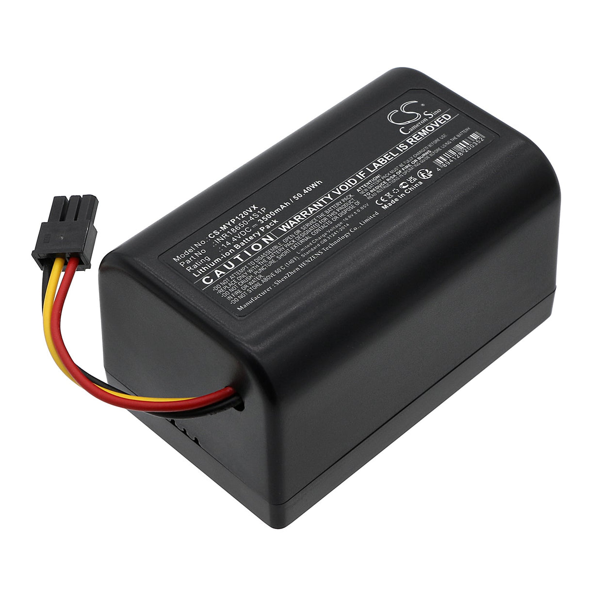 14.4V, Li-ion, 3500mAh, Vacuum Battery fits Moneual, P11, 50.40Wh Vacuum Cameron Sino Technology Limited