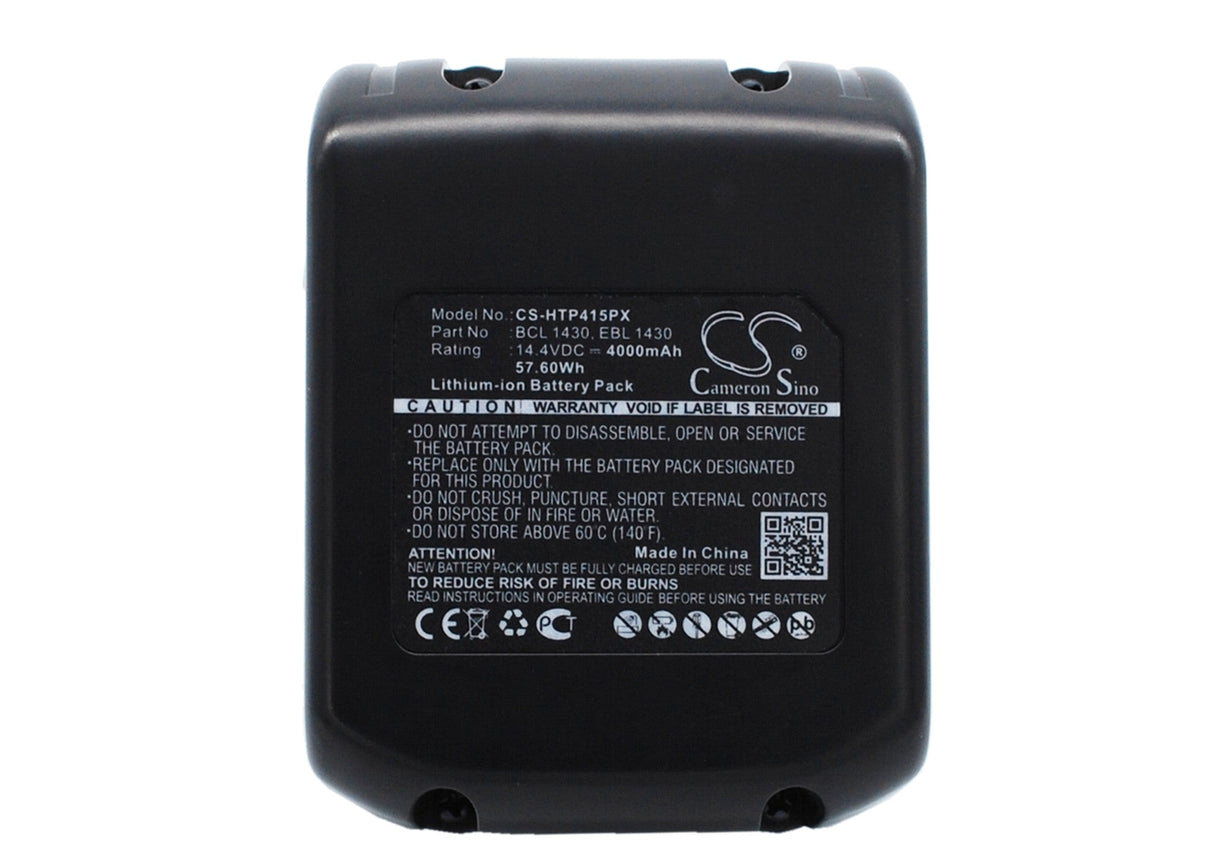 14.4V, Li-ion, 4000mAh, Power Tools Battery fits Hitachi, C-2, Cj 14dl, 57.60Wh Power Tools Cameron Sino Technology Limited (Suspended)