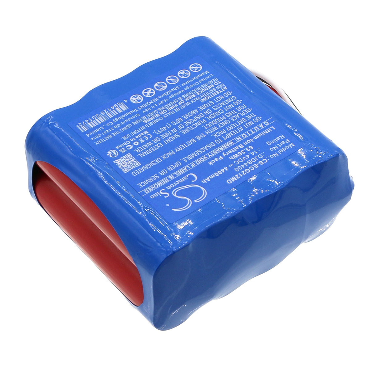 14.4V, Li-ion, 4400mAh, Medical battery fits Cmics, Djdb4400, Ecg-1212, 63.36Wh Medical Cameron Sino Technology Limited (Medical)