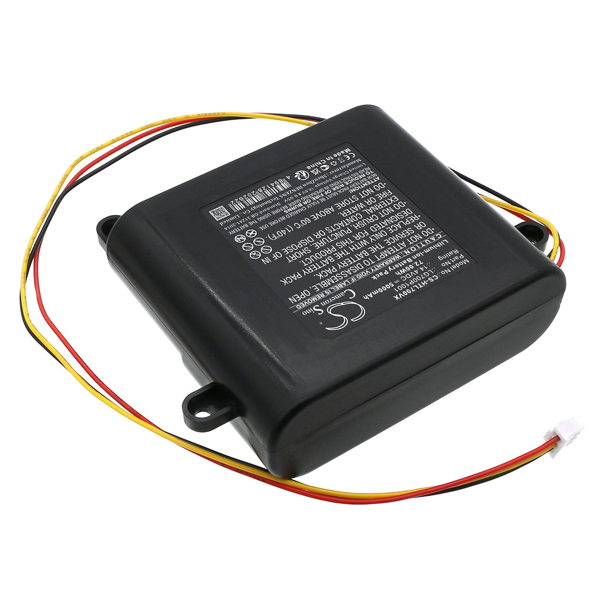14.4V, Li-ion, 5000mAh, Vacuum battery fits Hobot, Legee 7, Legee D7, 72.00Wh Vacuum Cameron Sino Technology Limited