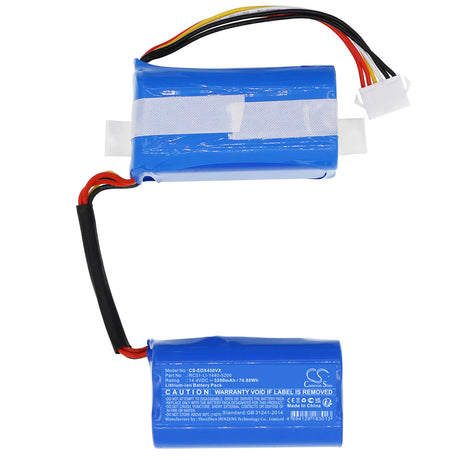 14.4V, Li-ion, 5200mAh, Vacuum battery fits Ecovacs, Dvx45, N9, N9+, 74.88Wh Vacuum Cameron Sino Technology Limited