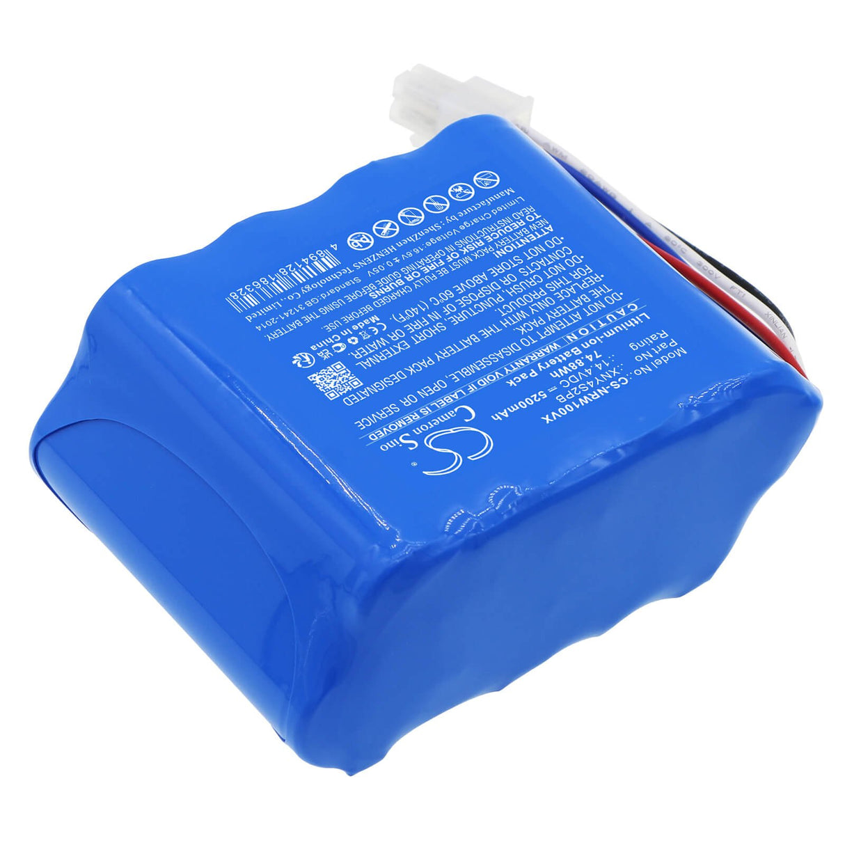 14.4v, Li-ion, 5200mah, Vacuum battery fits Narwal, J1, J2, 74.88wh Vacuum Cameron Sino Technology Limited