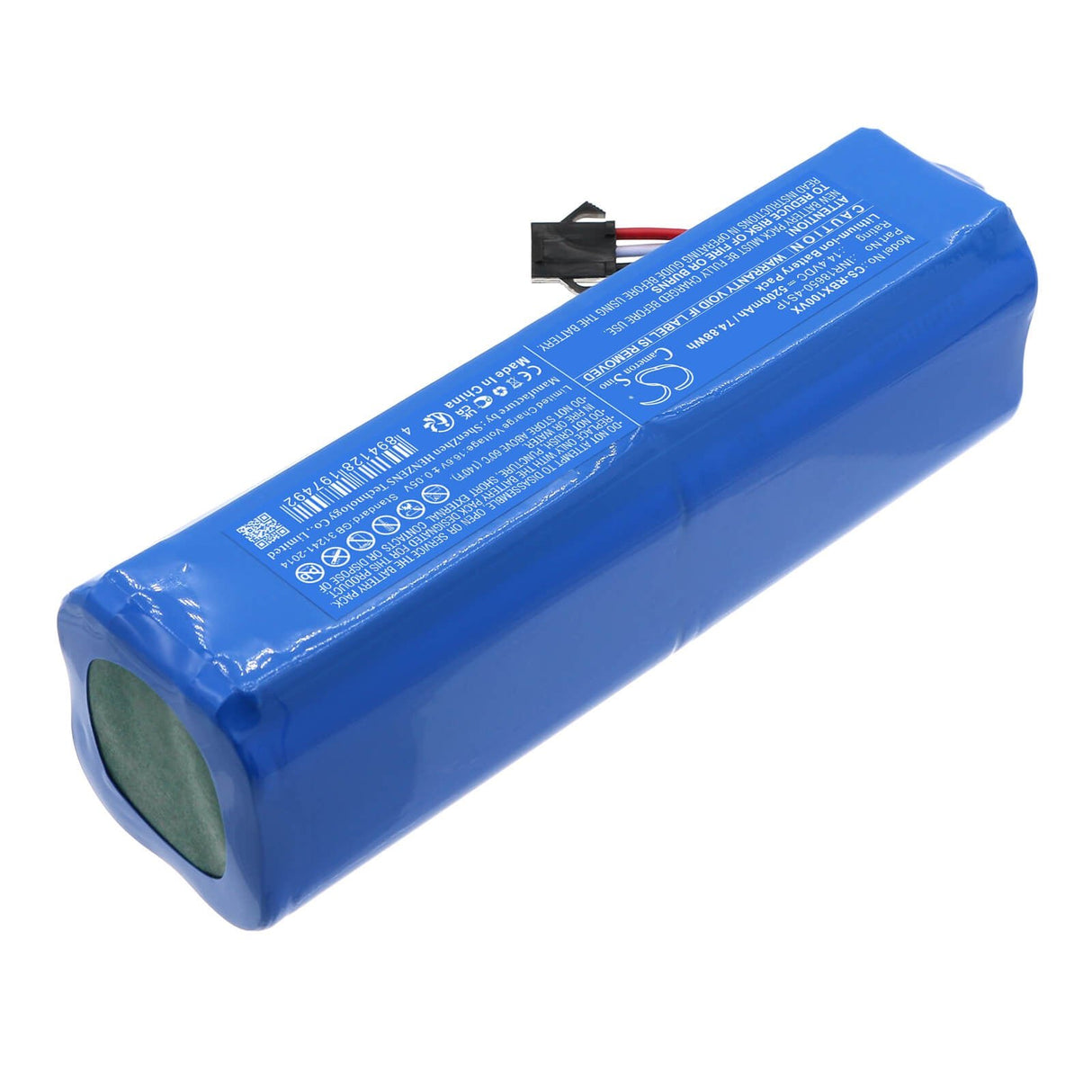 14.4V, Li-ion, 5200mAh, Vacuum battery fits Robojet, Force, X-level, 74.88Wh Vacuum Cameron Sino Technology Limited