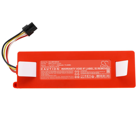 14.4V, Li-ion, 5200mAh, Vacuum battery fits Roborock, Xiaowa, Mc1808, 74.88Wh Vacuum Cameron Sino Technology Limited