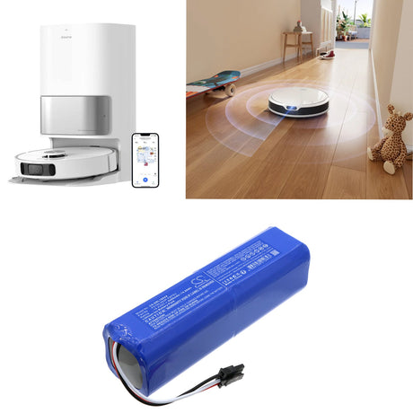 14.4V, Li-ion, 5200mAh, Vacuum battery fits Dreame, Mova S10 Plus, Rls42sd, 74.88Wh Vacuum Cameron Sino Technology Limited