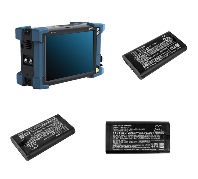 14.4V, Li-ion, 6400mAh, Equipment, Survey, Test battery fits Exfo, Gp-2090, Ftb-1v2-pro-hpdc, Ftb-2, 92.16Wh Equipment, Survey, Test Cameron Sino Technology Limited