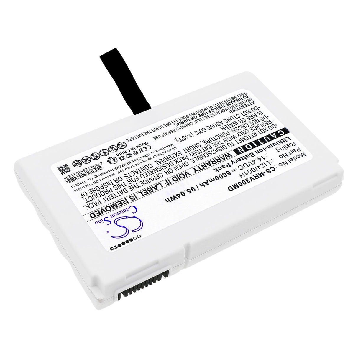 14.4V, Li-ion, 6600mAh, Medical battery fits Mindray, Li24i001h, Consona N9, Me7, 95.04Wh Medical Cameron Sino Technology Limited (Medical)
