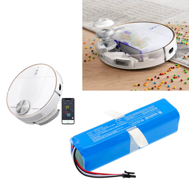 14.4V, Li-ion, 6700mAh, Vacuum battery fits 360, S6 Pro, S9, 96.48Wh Vacuum Cameron Sino Technology Limited