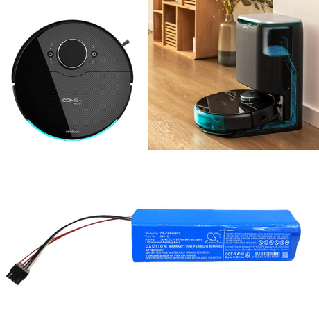 14.4V, Li-ion, 6700mAh, Vacuum battery fits Cecotec, 84815, Conga 8090 Ultra, Conga 8090 Ultra T, 96.48Wh Vacuum Cameron Sino Technology Limited