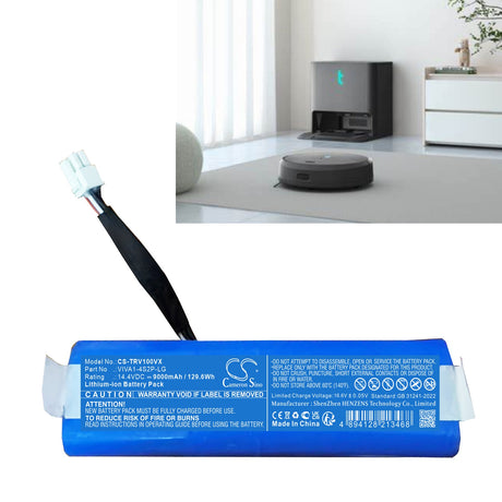 14.4V, Li-ion, 9000mAh, Vacuum battery fits Trifo, Viva, 129.6Wh Vacuum Cameron Sino Technology Limited