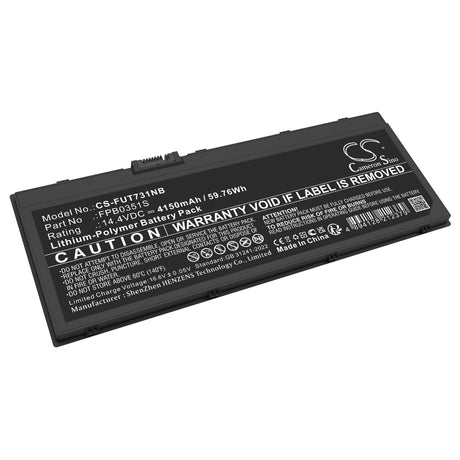 14.4V, Li-Polymer, 4150mAh, Notebook, Laptop battery fits Fujitsu, Lifebook U7310, Lifebook U7311, 59.76Wh Notebook, Laptop Cameron Sino Technology Limited