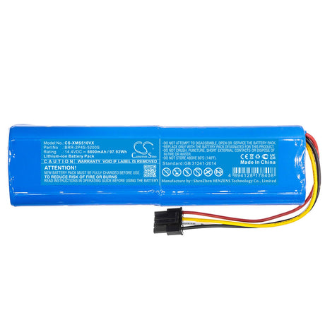 14.4V, Li-ion, 6800mAh, Vacuum battery fits Roborock, Xiaomi, D10, D10 Plus, D10s, 97.92Wh Vacuum Cameron Sino Technology Limited