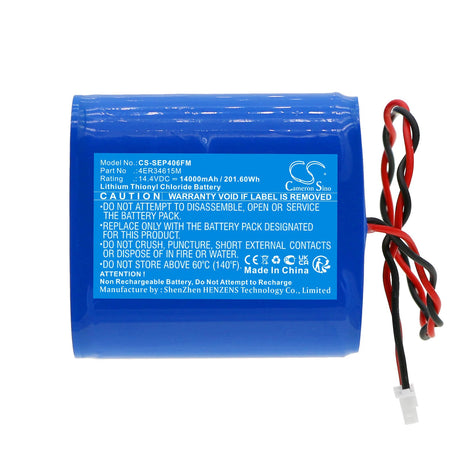 14.4V, Li-SOCl2, 14000mAh, Marine Safety battery fits Saracom, 4er34615m, Eb-10, Sep-406, 201.6Wh Marine Safety & Flotation Devices Cameron Sino Technology Limited (Dangerous Goods)
