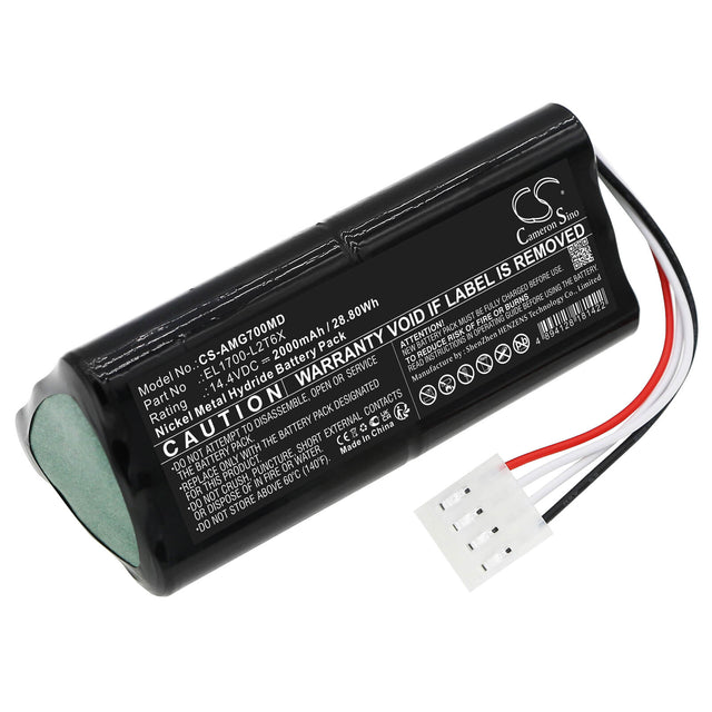 14.4V, Ni-MH, 2000mAh, Medical battery fits Amico, El1700-l2t6x, El1700-l2t6x, Golift 700, 28.80Wh Medical Cameron Sino Technology Limited (Medical)