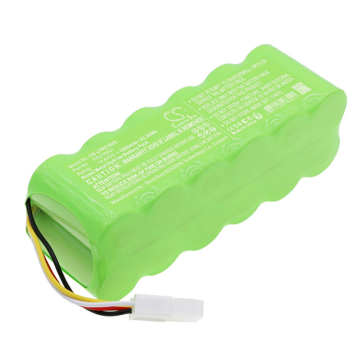 14.4V, Ni-MH, 3000mAh, Vacuum battery fits Lexy, R330s, R510-1, R510-3, 43.20Wh Vacuum Cameron Sino Technology Limited