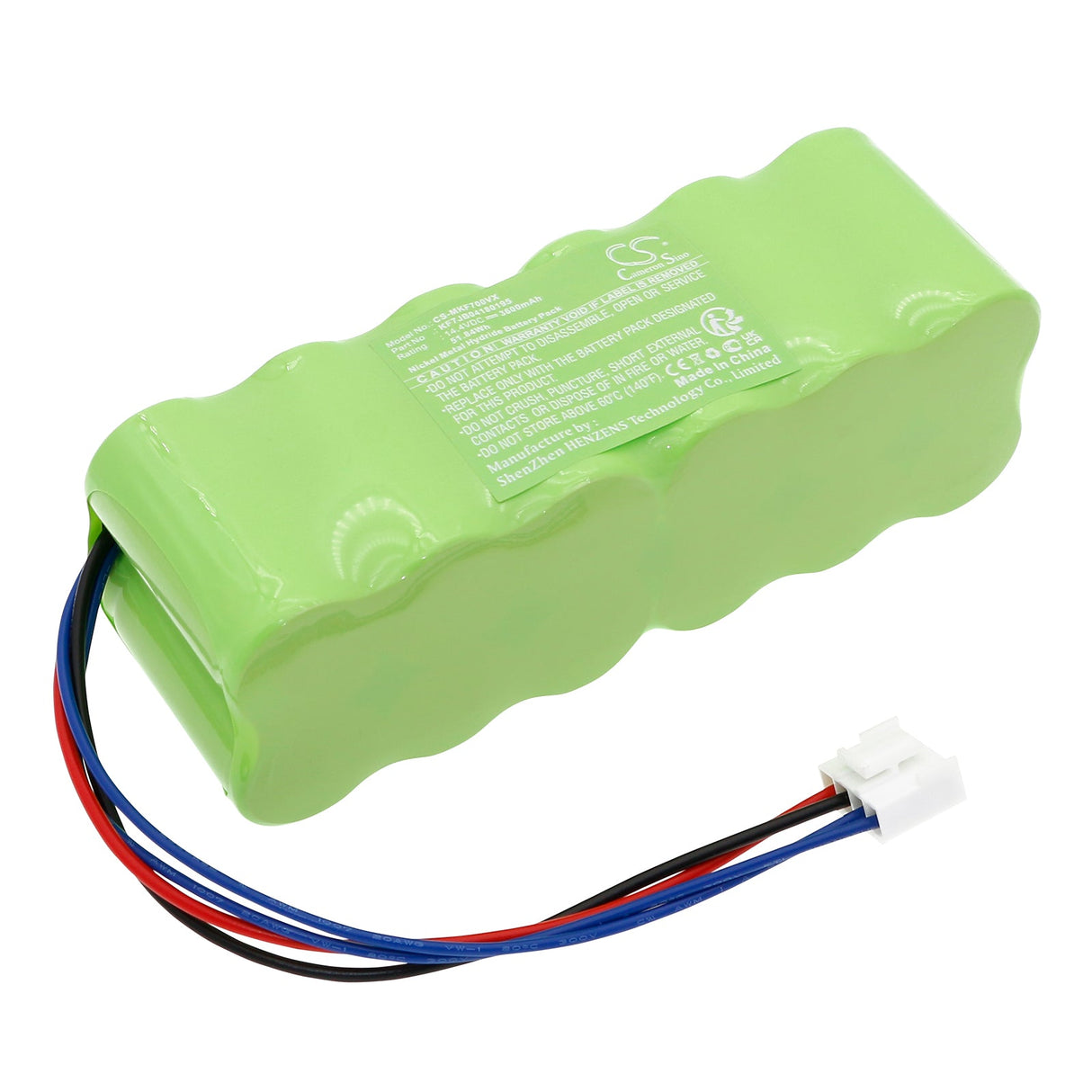 14.4V, Ni-MH, 3600mAh, Vacuum battery fits Mamirobot, 416, 461, 51.84Wh Vacuum Cameron Sino Technology Limited